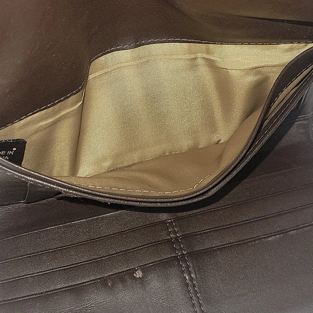Coach Brown Signature Canvas/Leather Wallet